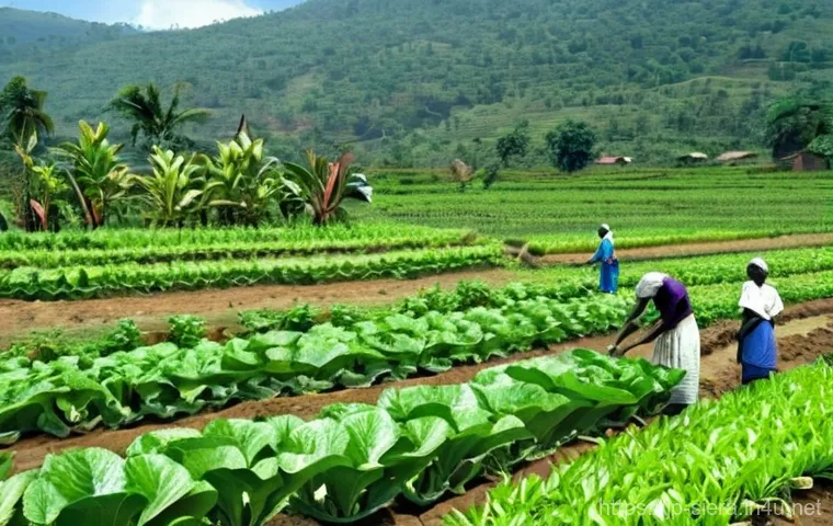 시에라리온 자연재해 가능성 - **Prompt:** A vibrant outdoor classroom scene in a rural Sierra Leonean village. A group of diverse ...