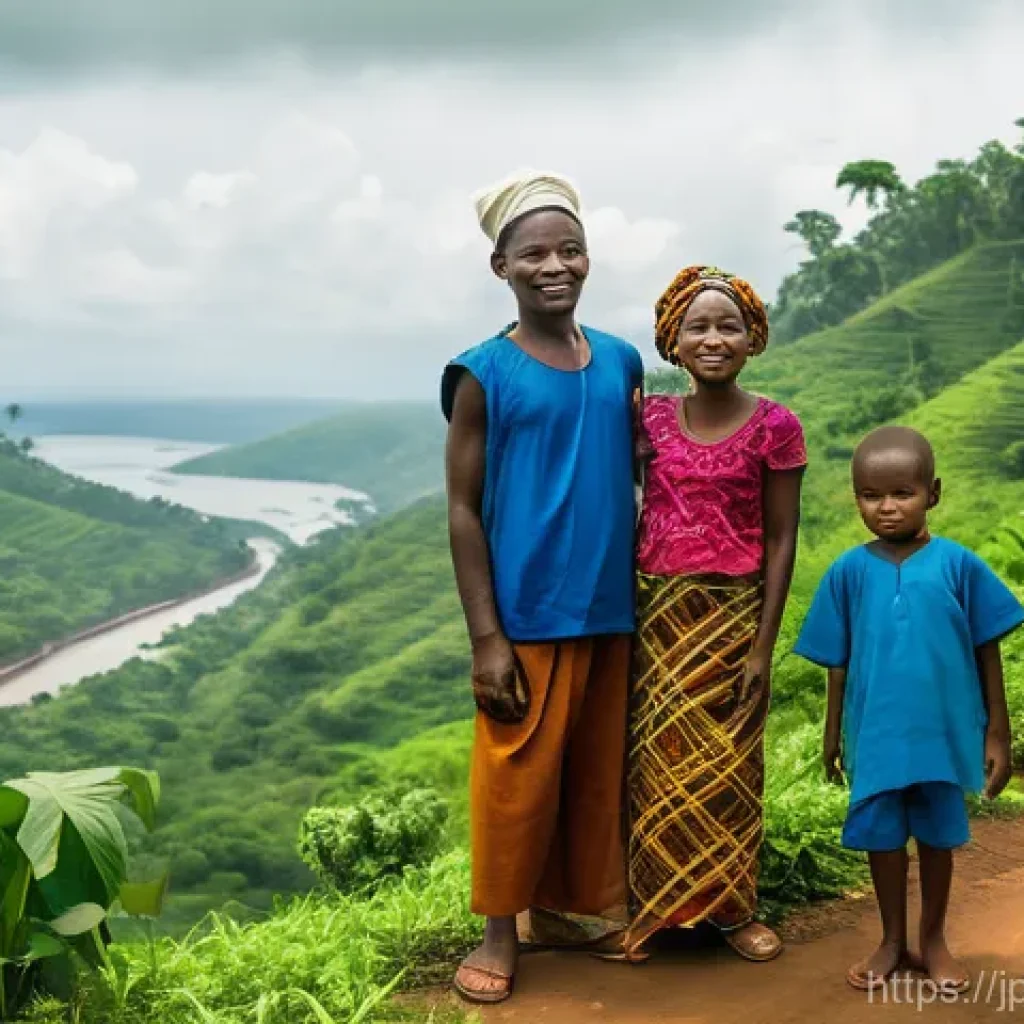 시에라리온 서아프리카 국가들과의 관계 - **Prompt:** "A vibrant and hopeful image depicting the resilience and renewed spirit of Sierra Leone...