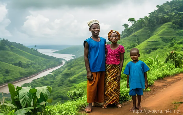 시에라리온 서아프리카 국가들과의 관계 - **Prompt:** "A vibrant and hopeful image depicting the resilience and renewed spirit of Sierra Leone...