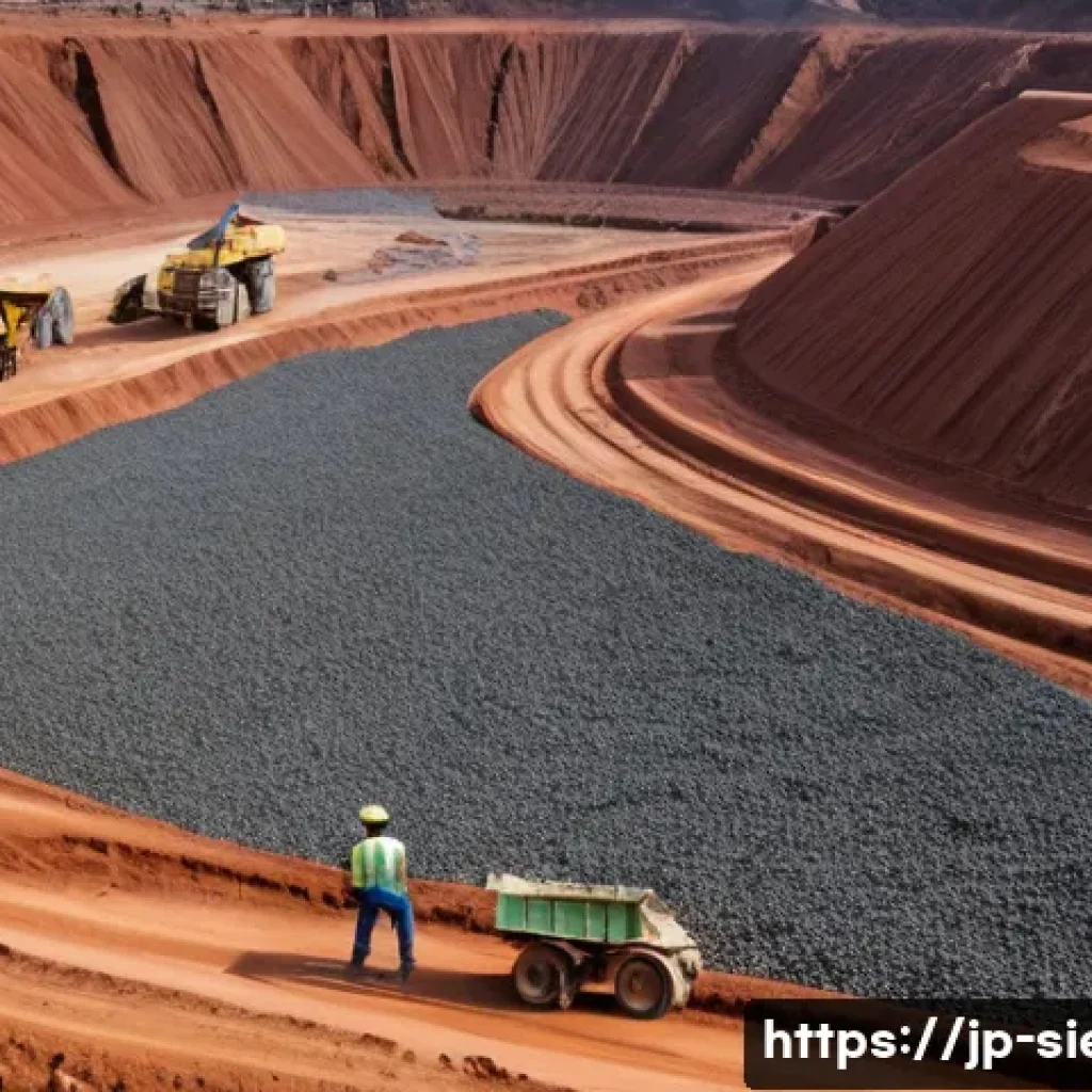 시에라리온 경제 구조 - **Prompt:** A vibrant, hopeful scene depicting Sierra Leone's mining industry. In the foreground, a ...